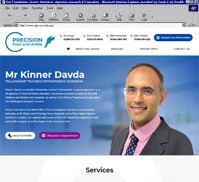 Precision Foot and Ankle<br>Mr Kinner Davda